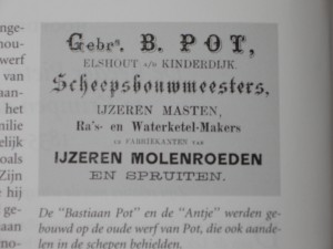 advertentie scheepswerf Gebroeders Pot